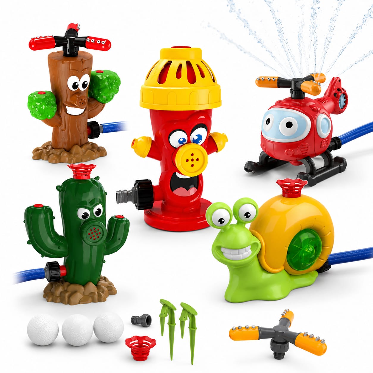 Rahada Sprinkler Outdoor Water Spray Toy Garden Water Toys Summer Yard Cartoon Splash Sprinkler Baby Bath Toy For Kids