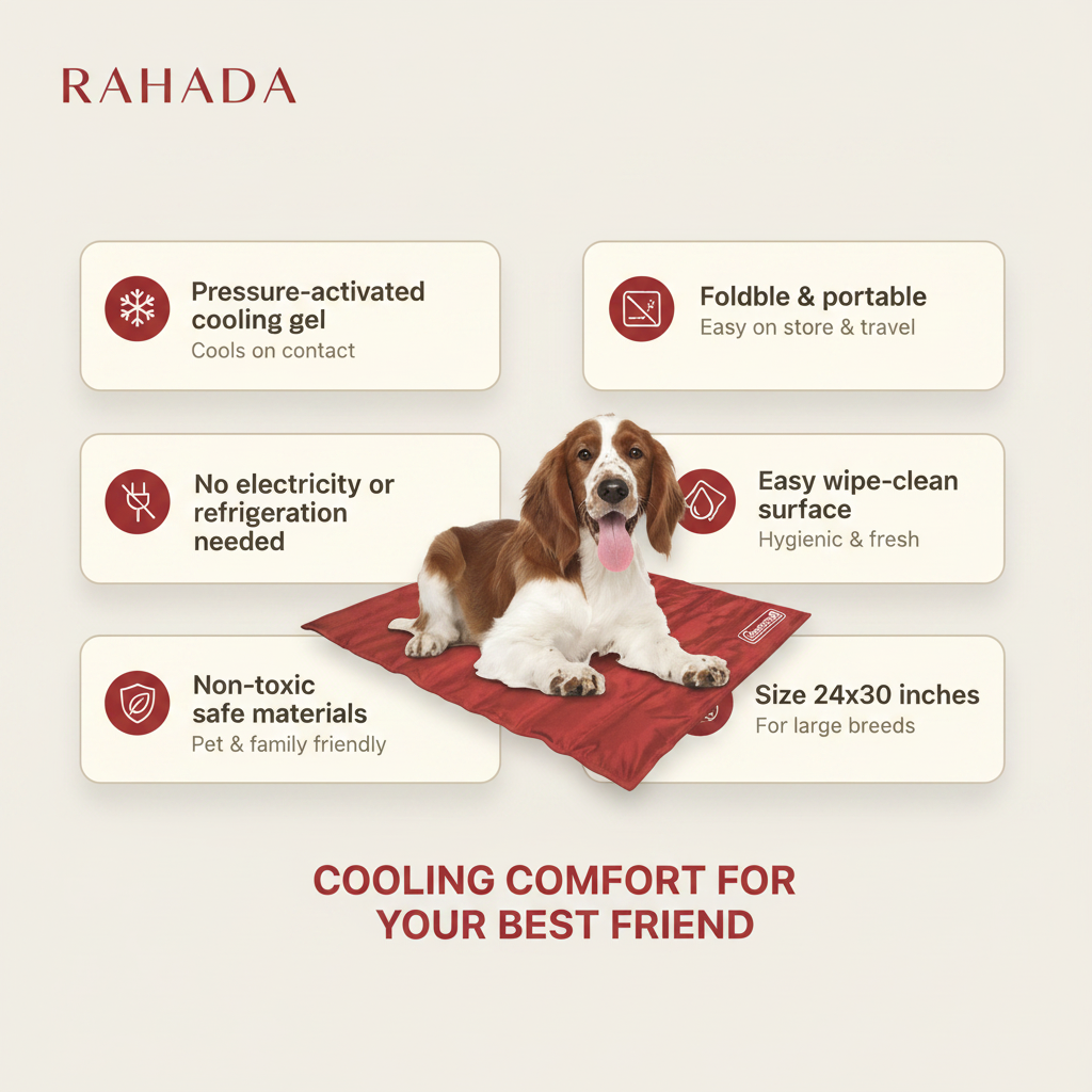 RAHADA Dog Cooling Mat Feature Highlights